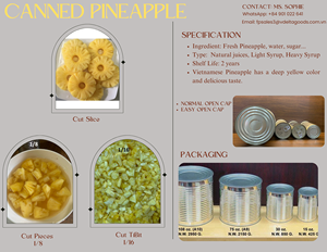 Organic Sweet Ananas Canned Pineapple Chunks in <b>Light</b> Syrup No Additives Delicious Fresh and Juicy for Recipes 15oz 20oz A10 - Product Image 5