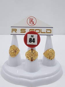 แหวนทองคำแท้ 22k สำหรับผู้หญิง ดีไซน์ลายดอกไม้แบบดั้งเดิม แหวนทองคำแท้ลายฉลุหรูหรา เครื่องประดับเจ้าสาวงานแต่งงาน - Product Image 2