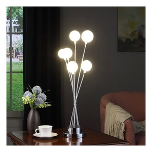 Contemporary Brass Table Lamp Metallic Finish Removable Design Eco-friendly Durable Trendy Home Accent <b>Light</b> Diwali Transitional - Product Image 5