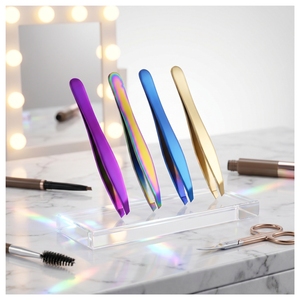 Pinzas de Acero Inoxidable para Cejas, Pinzas de Precisión para Depilación Facial, Herramientas de Belleza para Maquilladores y Esteticistas - Product Image 3