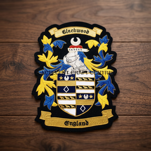 Parche Bordado con Escudo de Blackwood, Inglaterra, Escudo Heráldico Personalizado, Insignia Cosida, Aplique de Tela de Estilo Clásico - Product Image 6