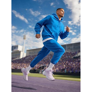 Men Training Tracksuit <b>Set</b> Full Zip Hoodie with Sweatpants Casual Gym Fitness Sportswear Daily Outfit - Product Image 4