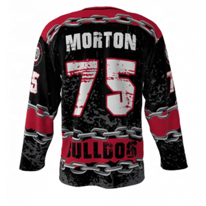 Camiseta de Hockey Unisex Transpirable de Poliéster con Diseño sin Botones y Gráficos Sublimados para Equipos Escolares y Universitarios - Product Image 3