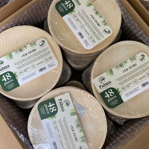 Meilleures ventes : Assiettes jetables biodégradables en feuilles de palmier de haute qualité, 10 pouces, lot de 50, pour camping et barbecue en extérieur - Product Image 4