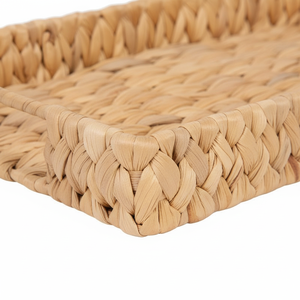 <b>Large</b> Vintage Natural Water Hyacinth <b>Basket</b> Woven Handmade Storage Organizer for Decoration Decorative Nesting For Kitchen - Product Image 4