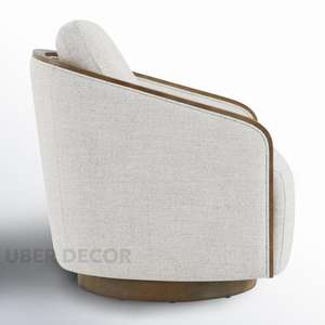 Fauteuil d'appoint Lunera au design moderne et minimaliste pour les intérieurs de salon ou de chambre à coucher 1000g Uber Decor - Product Image 5