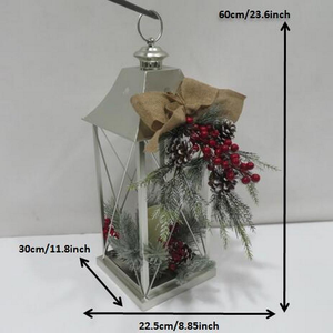 Farol Metálico Navideño Hecho a Mano para Todas las Estaciones, Portavelas Clásico, Decoración para el Hogar, Portavelas de Hierro - Product Image 6