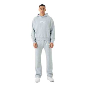 Ensemble survêtement homme rose uni avec logo personnalisé, sweat à capuche zippé et short assorti, vente en gros OEM ODM - Product Image 4