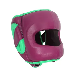 Casque de boxe en cuir PU, réglable et personnalisable, pour adulte, confortable, vente en gros, faible MOQ, pas cher - Product Image 6