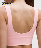 XEEP Soutien-gorge de sport pour femme de haute qualité XC-SB-152, uni, simple, respirant, bretelles réglables, coussinets amovibles, maintien élevé, séchage rapide