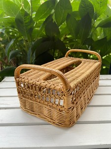 Boîte à mouchoirs haut de gamme en rotin naturel, décoration d'intérieur, organisateur, léger, durable, fait à la main au Vietnam - Product Image 4