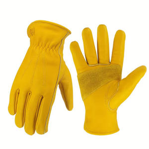 Guantes de seguridad, guantes de trabajo resistentes a cortes, guantes de cuero de vaca - Product Image 1