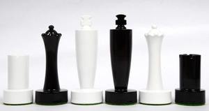 Jeu d'échecs moderne Berliner, pièces en bois noir et blanc avec boîte de rangement, roi de 3,7 cm, à prix avantageux - Product Image 4