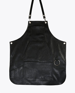 Tablier en polyester à col halter anti-salissures, imprimé lettres colorées, personnalisable avec logo, pour coiffure, qualité export, vente en gros usine - Product Image 3