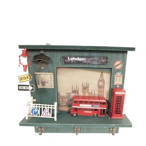 Vintage Double Decker London Bus <b>Shadow</b> <b>Box</b> Handmade Wooden Wall Decor Classic 41.91Lx11.43Wx38.1H cm - Product Image 3