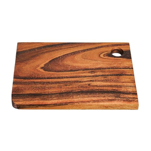Planche à découper en bois écologique de qualité supérieure avec poignée, bord épais, plateau de service en bois pour fromage et viande - Product Image 6
