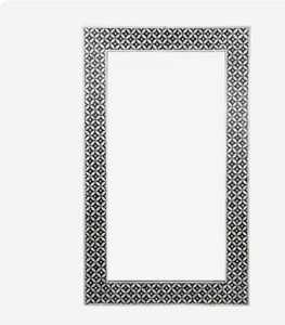 ANAM OVERSEAS Decorative Bone Inlay Art Deco <b>Rectangular</b> Framed Adjustable <b>Wall</b> <b>Mirror</b> Handmade Accent <b>Mirror</b> for Living Room - Product Image 2