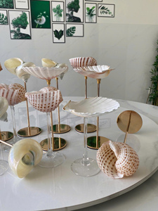 แก้วไวน์เปลือกหอยสุดหรู ผลิตด้วยมือจากเปลือกหอยทะเลและแก้ว สำหรับเสิร์ฟไวน์และตกแต่งบ้านสไตล์ชายฝั่ง เวียดนาม - Product Image 3
