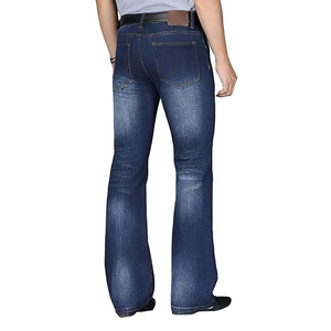 Nouveau Jean Homme Élégant en Denim Durable Taille Mi-Haute, Doux, Respirant, Grande Taille, Coupe Droite, Lavage Clair, Style Décontracté - Product Image 4