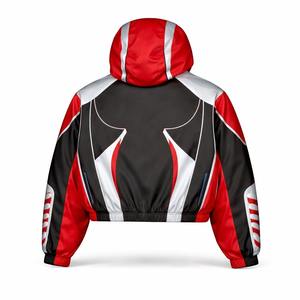 Survêtements de sport pour hommes coupe décontractée, personnalisés, avec fermeture éclair, en polyester coupe-vent et nylon, pour l'entraînement, collection 2026 - Product Image 3