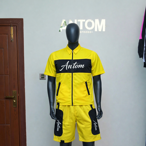 T-shirts imprimés personnalisés avec logo OEM, style streetwear, tendance, manches courtes, en coton, hauts actifs, ensembles courts pour hommes - Product Image 2