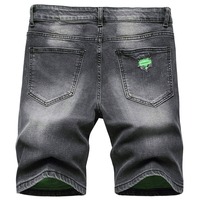 Shorts en jean pour hommes, coupe droite, personnalisables avec logo, séchage rapide, écologiques, pour l'été – Grande Vente, Qualité Supérieure