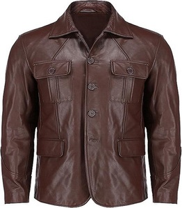 Fashion Your Own Budget Friendly Eco-Friendly <b>Leather</b> Jackets Men High Quality Reversible Waterproof Stylish Outdoor Garment - Product Image 1