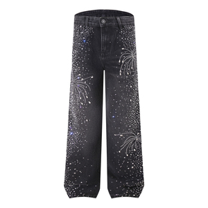 Pantalones Vaqueros de Pierna Recta Holgados para Hombre, Estilo Urbano Vintage, Pantalones de Mezclilla Casuales, Tendencia de Moda, Pierna Ancha, Suministro al por Mayor, Calidad Premium - Product Image 5