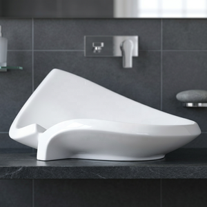 Lavabo de Cerámica para Exportación, Diseño Moderno, Cuadrado, para Sobre Encimera, para Baño, Hospital, Centro Comercial, Villa, al Mejor Precio - Product Image 6