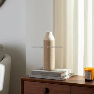 Vase à fleurs carré moderne en fer forgé de style côtier, vase de table, décoration de salon, portable - Product Image 4