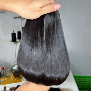 Paquets de cheveux de couleur naturelle vierge Super Double Drawn de haute qualité os droit 8-30 pouces cheveux humains bruts non traités 12A - Product Image 3