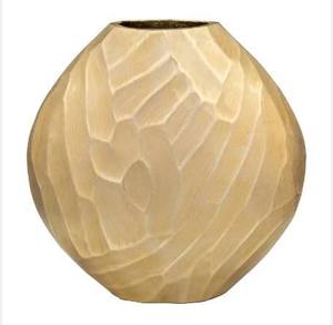 Vase à fleurs de mariage et de Pâques en aluminium doré, style moulé, moderne, fait main, personnalisable, pour décoration de table et d'intérieur - Product Image 3