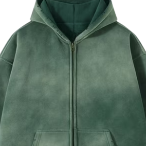 Wholesale Made Fabric Plus Size <b>Men</b> Solid Pattern Customized Color Polyester Cotton Winter Sportswear Fully Zipper Hoodies <b>Men</b> - Product Image 4