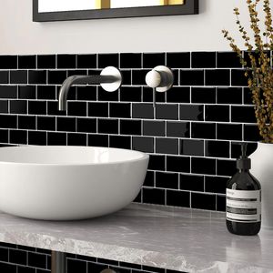 10 Pezzi Piastrelle Autoadesive Antispruzzo 30x30 cm per Pareti di Cucina e Bagno, Facile Installazione - Product Image 4