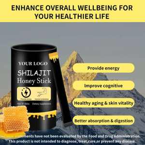 Suplemento en barra de miel Shilajit 100% natural con miel pura y ácido fúlvico para energía, fuerza, resistencia y apoyo a la salud general. - Product Image 2