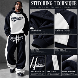 Conjunto de Chándal Negro con Capucha para Hombre con Estampado de Ojo Gótico y Pantalones con Llamas, Precio al por Mayor, OEM, Personalizado, Precio Económico, Chándal 2026 - Product Image 6