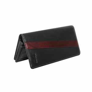 Cartera de Cuero Vacuno de Alta Calidad Hecha a Mano, Cartera Larga Negra Bifold de Cuero Genuino con Bolsillos para Tarjetas de Crédito para Hombre - Product Image 6