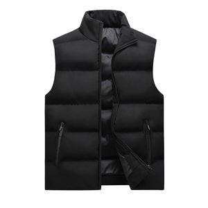 Chaleco Acolchado Unisex al por Mayor, Cortavientos, Impermeable, Grueso y Cálido, para Trabajo, Casual, con Cuello Alto y Cierre de Cremallera para Hombre - Product Image 2