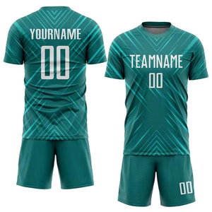 Maillot de football américain rouge pour homme, personnalisable avec nom et numéro, impression par sublimation, col rond, manches courtes, évacuation de l'humidité - Product Image 4