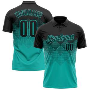 Polo de Alta Calidad para Equipos, Personalizable con Impresión Frontal y Trasera, Nombre y Número del Jugador, Poliéster de Alto Rendimiento, Marca Privada OEM - Product Image 1