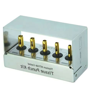 Dental Implant Tissue <b>Punch</b> Kit <b>Set</b> Surgical Surgery With Bur Holder Surgery Instruments Trimmer Steel Ce Universal Kit - Product Image 4