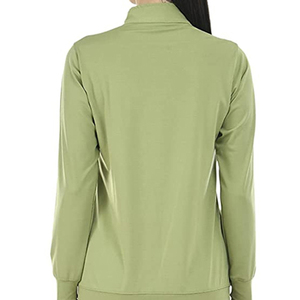 Conjunto Deportivo para Mujer en Verde con Bloques de Color, Cierre Frontal con Cremallera, Mangas Largas, Bolsillos Laterales, Estilo Deportivo, para Otoño - Product Image 5