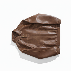Veste en cuir véritable tendance avec capuche amovible, vestes en cuir personnalisées - Product Image 6