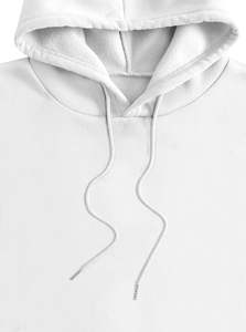 <b>White</b> <b>Women's</b> <b>Hoodie</b> With Leopard Bow Print Back Casual Autumn Wear Full Sleeve Knitted Sweatshirt - Product Image 3