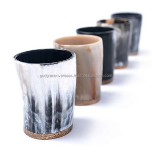 Viking Drinking Horn Shot Glass Natural Ox Horn <b>Mug</b> Medieval Baby-Friendly Slide <b>Star</b> Hotel Use Leak Proof Large Capacity - Product Image 5