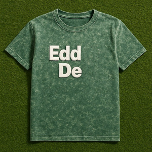 100%Cotton Oversized Heavyweigh <b>Tshirt</b> for Men Drop Shoulder Custom logo Vintage Acid Wash T-shirt - Product Image 1