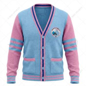 Nouveau design personnalisé – Cardigan en tricot brodé pied-de-poule Jack and Jill of America 1938 – Accessoires universitaires grecs - Product Image 3