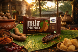 Papad aux fruits de tamarin avec masala 200g, produit végétalien sans colorants ajoutés ni conservateurs, faible teneur en sucre - Product Image 2