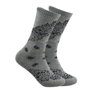 Bandanna Athletic Sports Cushioned Unisex Everyday Comfort Crew <b>Socks</b> Breathable Soft Fabric Durable Performance Training Gym - Product Image 5