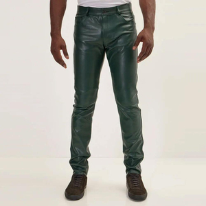 Pantalon en cuir pour homme, prix de gros, best-seller, tenue streetwear, meilleur achat - Product Image 1